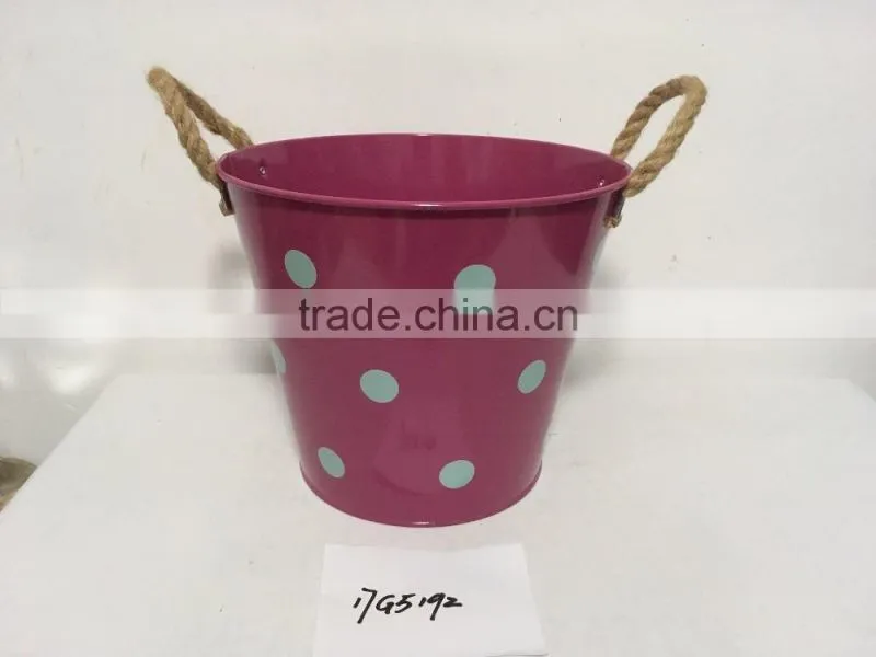 china best sellers home garden colorful iron metal hanging plant flower pot and metal planters