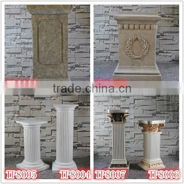 Indoor Roman Decorative Fiberglass Pedestal