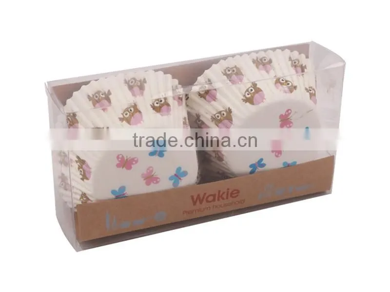 Disposable Colorful Glassin Paper Cake Cup