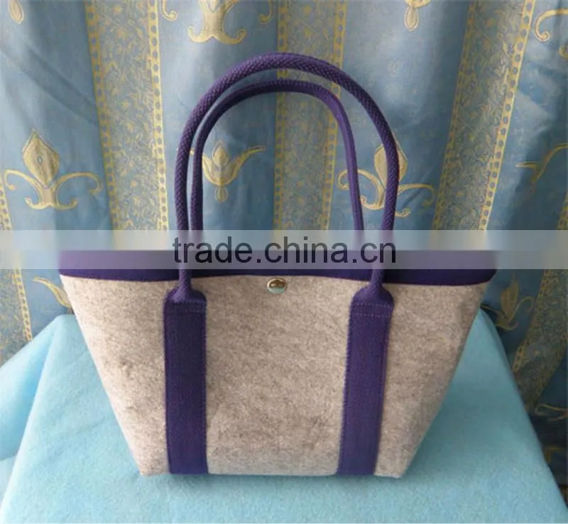#14090502 new design eco-friendly felt shoulder bag