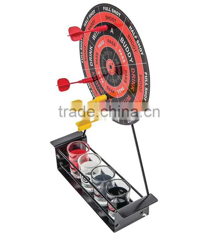 New Arrival Safety Drinking Dart Game With 4 Glasses For Party