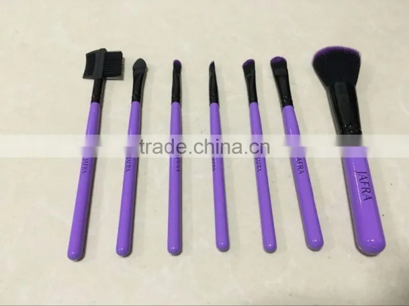 7 Pcs personalized cosmetics beauty tips custom eye makeup artist brushes for lipstick mascara makeup brush sets cases