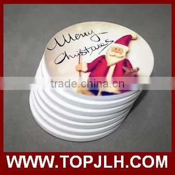 blank porcelain coaster for dye sublimation for porcelain cup coaster