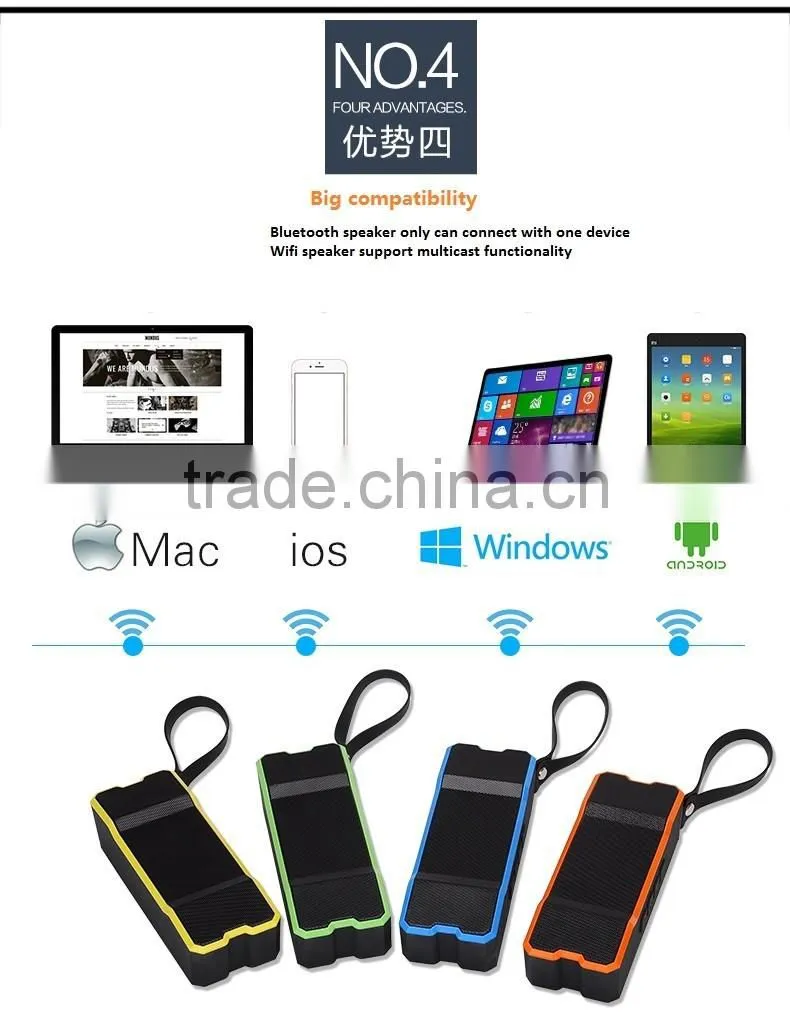 High quality factory direct sale portable wireless wifi speaker