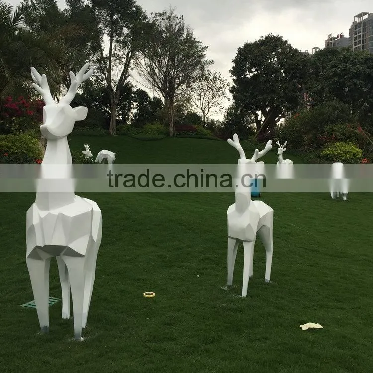 FRP garden reindeer sculpture