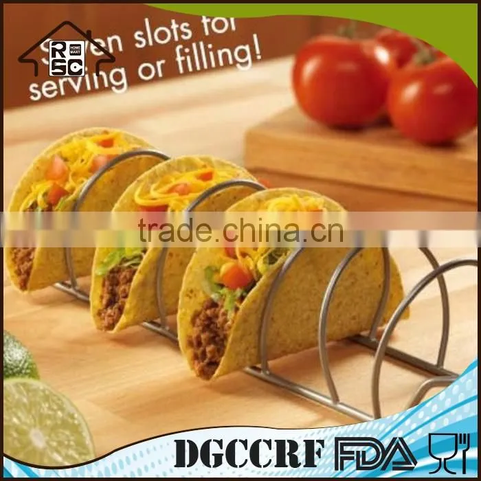 Reliable Factory Outdoor Stainless BBQ Grill Rack Taco Rack Holds