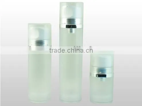 round empty cosmetic plastic jar