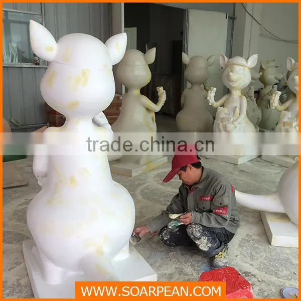 custom fiberglass dog statue for sale