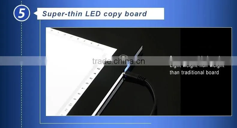 Ajustable brightness LED Tracing Copy Board /LED neon maker drawing copy board/ LED copy board