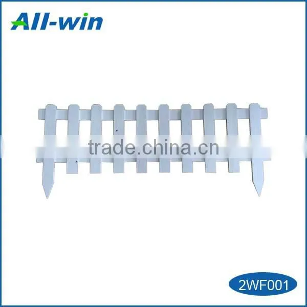 wooden garden fence, timber picket fence with extended spiked end sections