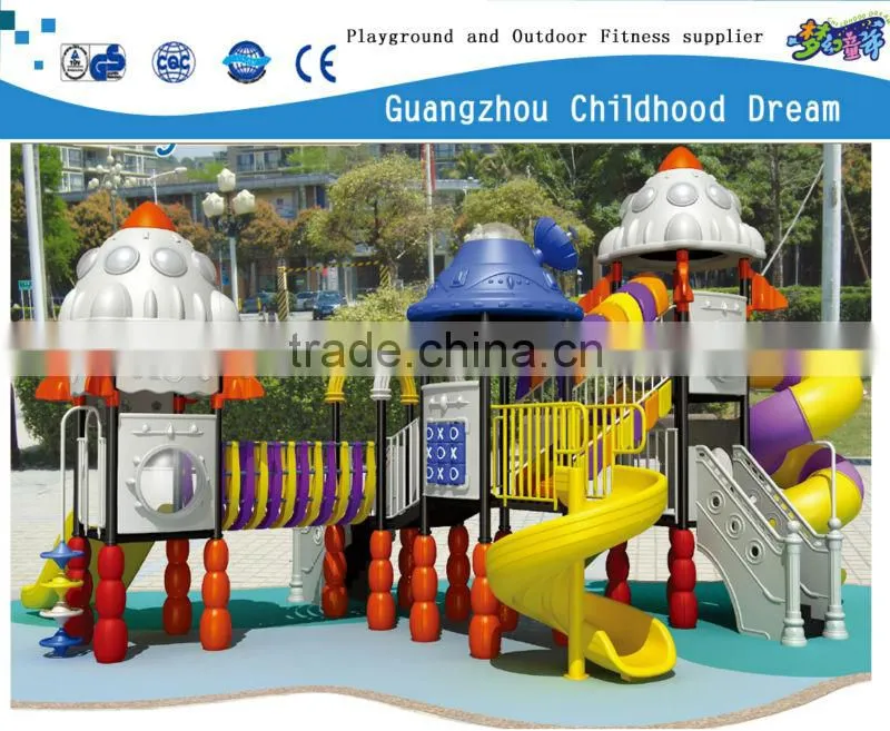 (HD-401) Outdoor slide ,plastic slide ,2014 outer space fabulous amusement equipment park