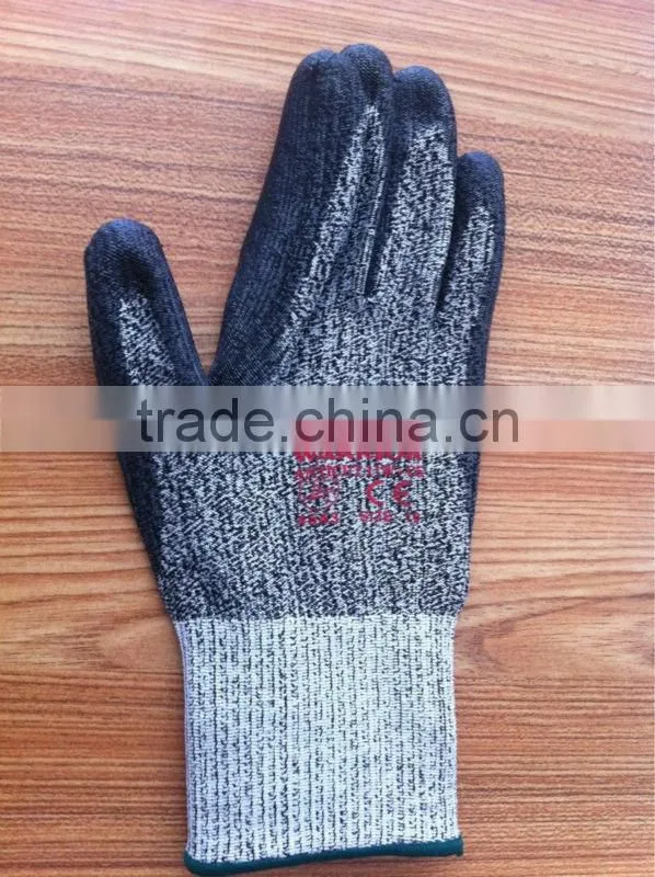 PU coated anti-cut gloves