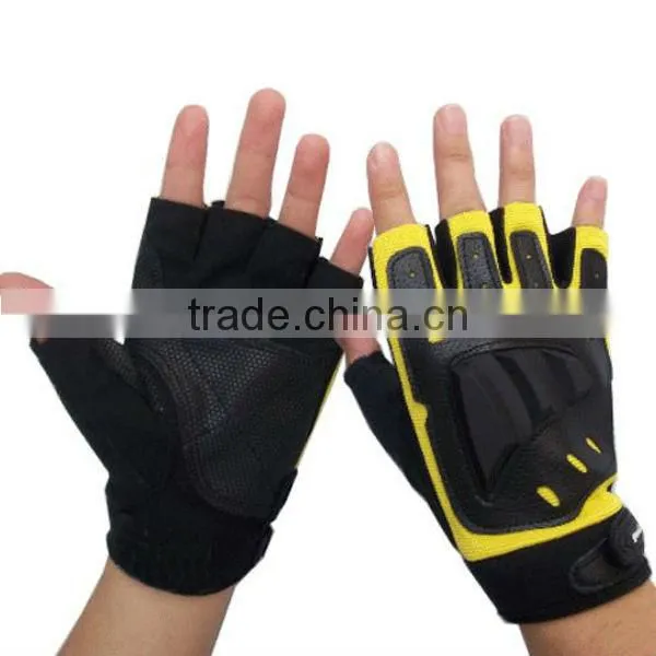 Pro fit fingerless workout gym fitness weight gloves for weight lifting