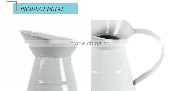 Flower galvanized powder coating bottle watering jug for plants decorative water jugs