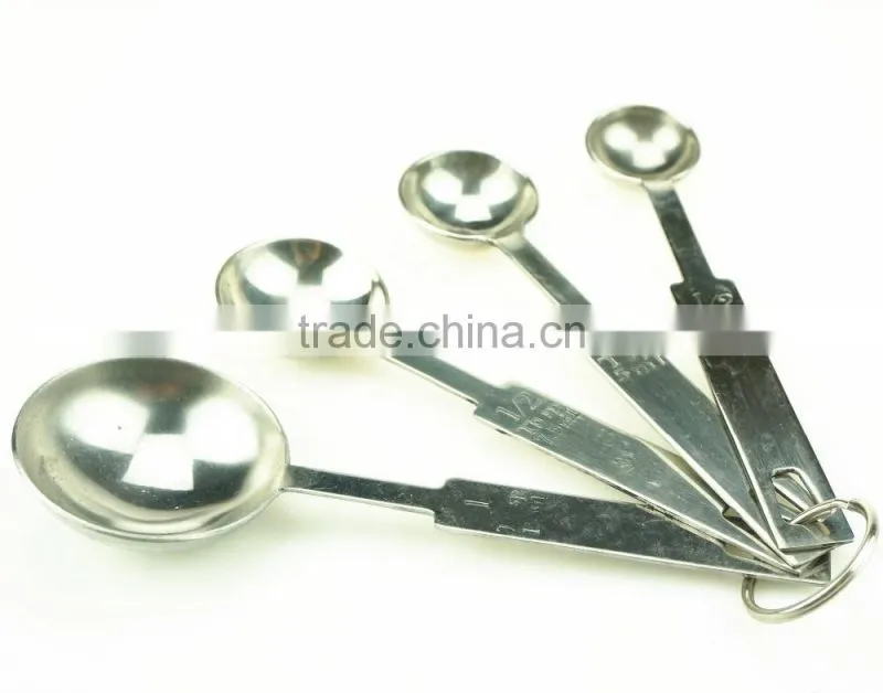 42142 4pcs Stainless Steel Nesting Measuring Cups and Spoons Set