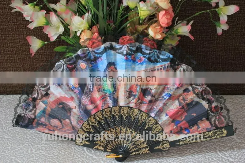 Business Gift New Spanish Plastic Fan