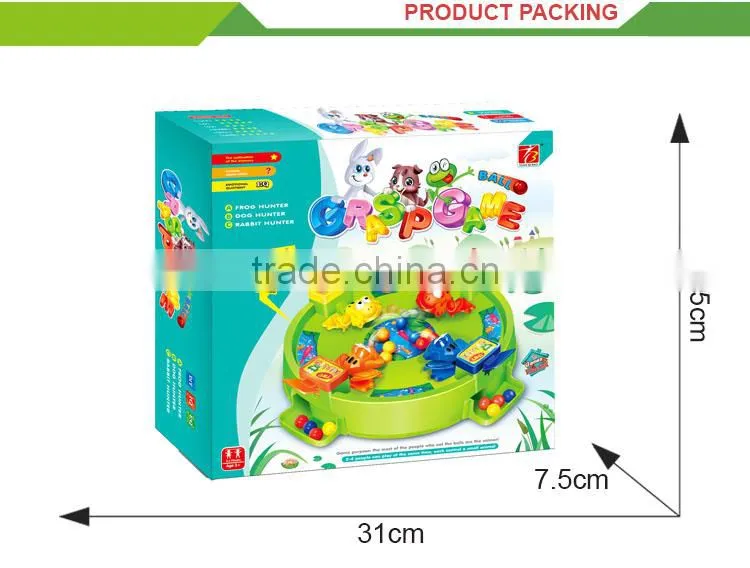 Educational kids play beads game jumping crazy frog toy
