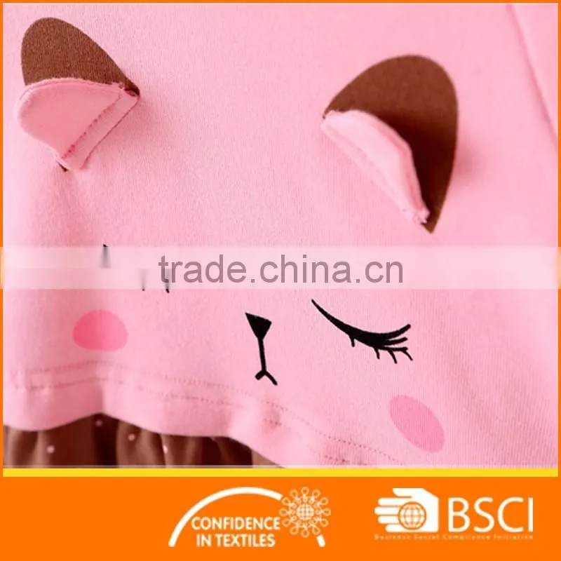 Long Sleeve Rib Shirt With Skirt+ Legging Baby Girl Outfit 2 pcs Clothing Set