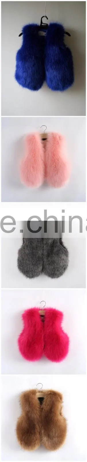 Kids Faux Fur Vest Girls Descendentes Fille Garcon Gorgeous Vertement Winter 12 Warm Couture Gilets 8 Brand Clothes