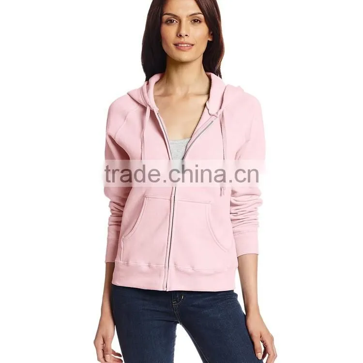Custom Design Zipper Sweater Shirt Wholesale Blank Women Zip Sports Hoodie