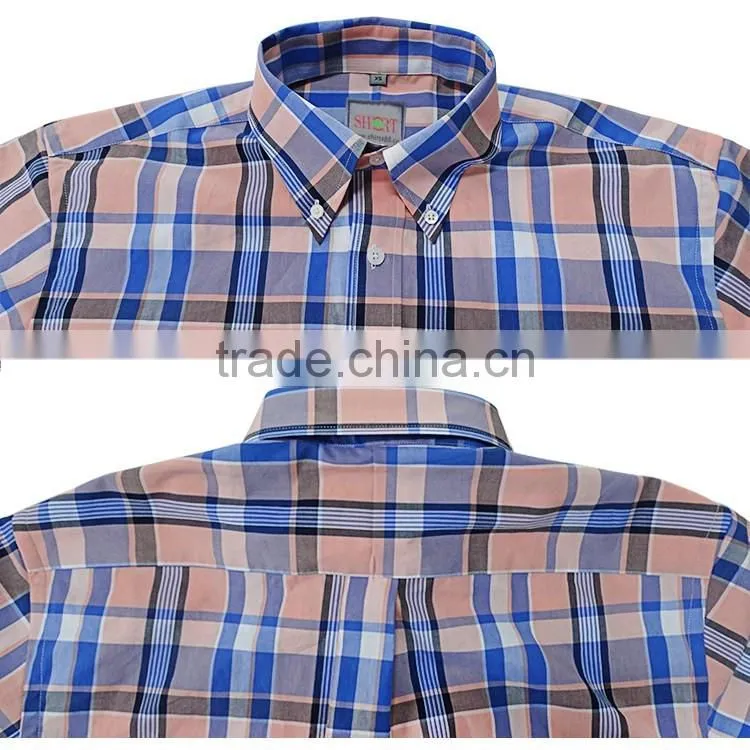 Men casual shirts pictures welcomed plaid fabric indian style shirt men