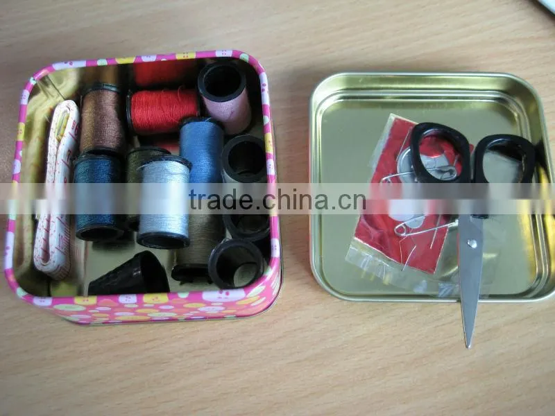 mini superior sewing tin box