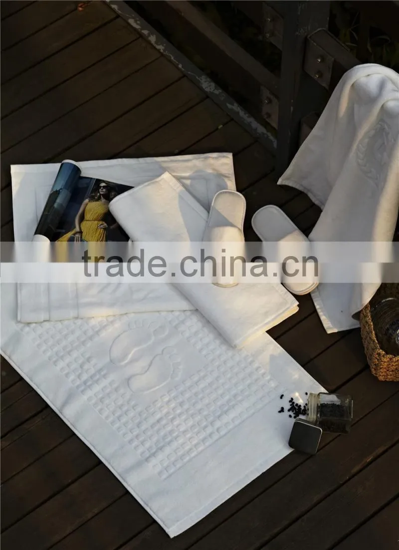 Wholesale 21s/2 Hotel Anti Slip Bath Mat Bath Foot Towel