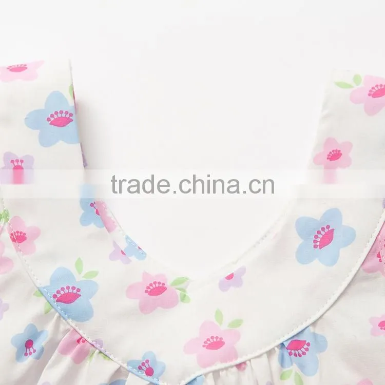 Fashion Girl Soft Cotton Heart-shaped Neckline Floret Blouse