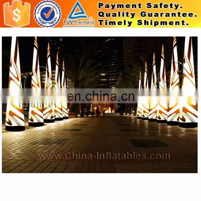 Outdoor led pillar light inflatable light column for events led pillar light