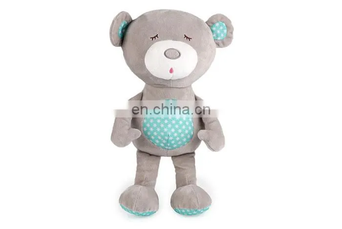Custom best made cuddly plush sleeping teddy bear toy