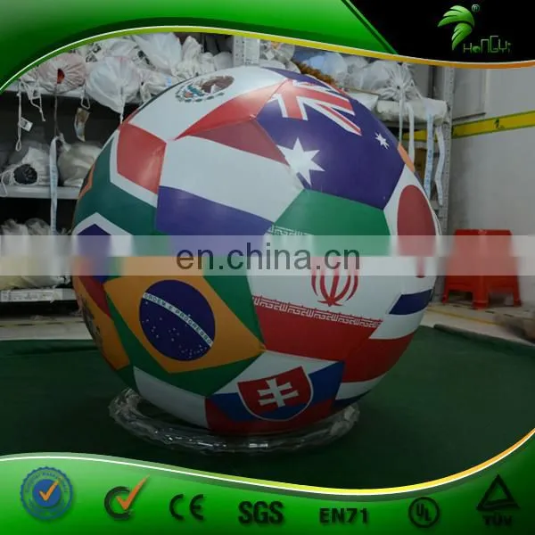 Soccer Shape Inflatable Double Layer Flag Balloon
