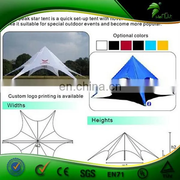 Outdoor star tent / PVC star shaped party wedding tent for outdoor events