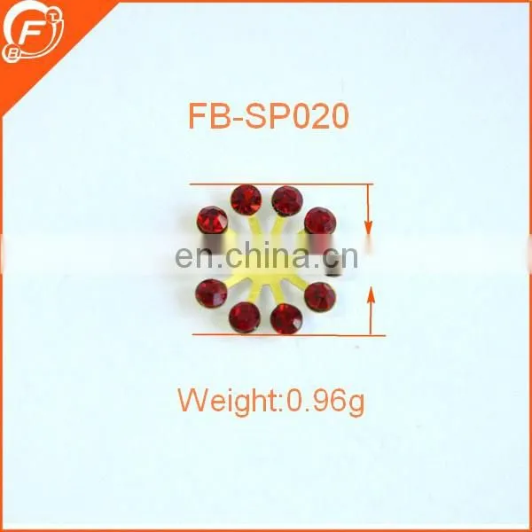 2016 new design metal ornament rhinestone trimmings for dresses