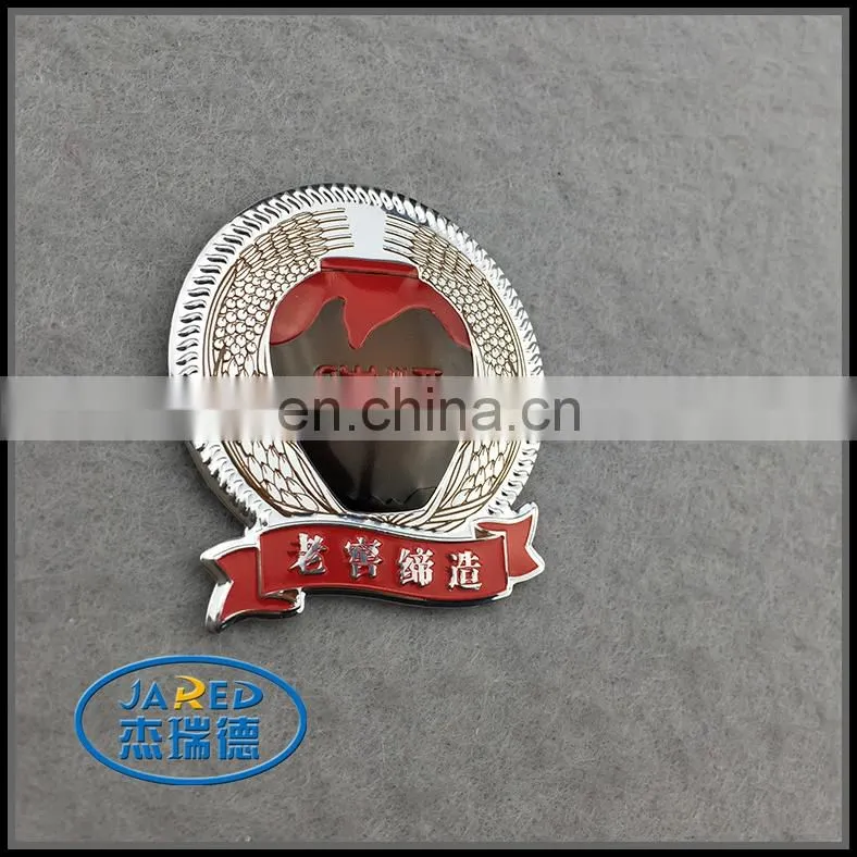 Decorative Metal Crafts Aluminum Wine Label with Customized Logo