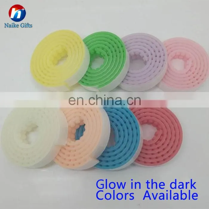Reusable Adhesive Rolls Building Block Tape Colorful Silicone Building Blocks Tape for kids