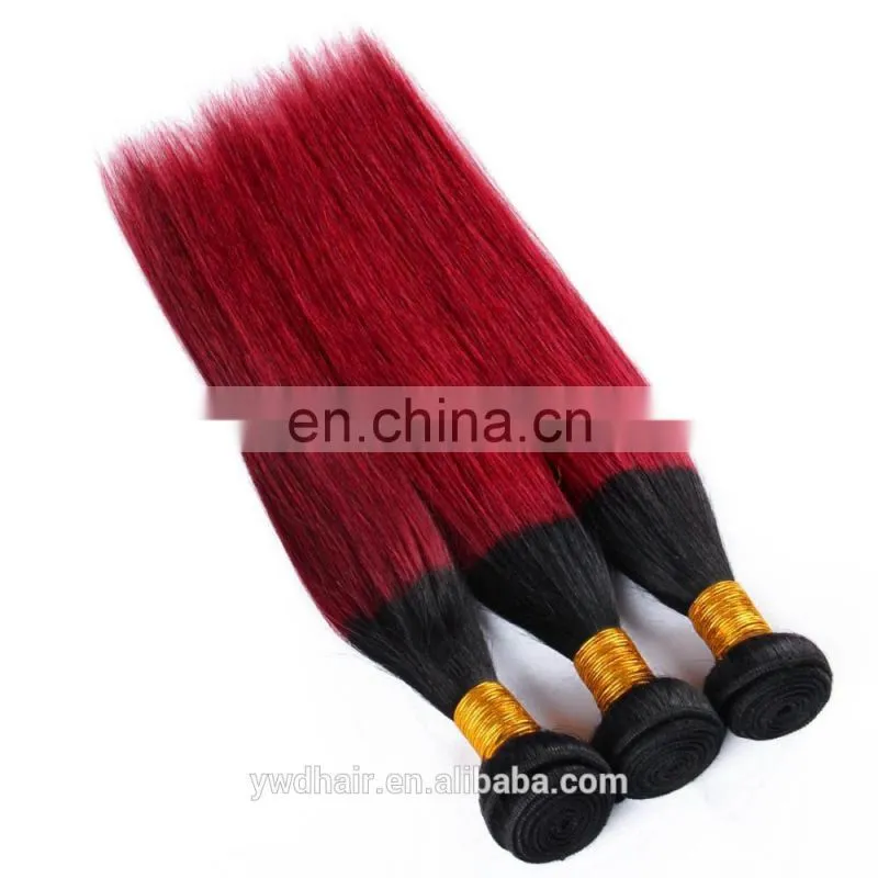 ombre brazilian virgin hair straight burgundy brazilian hair weave bundles