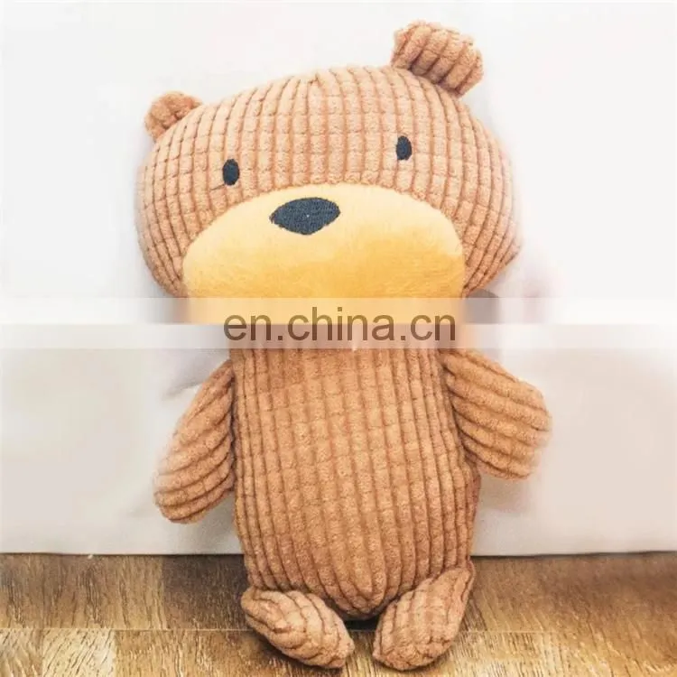 China factory supply dog toys pet cotton rope bear squeaky