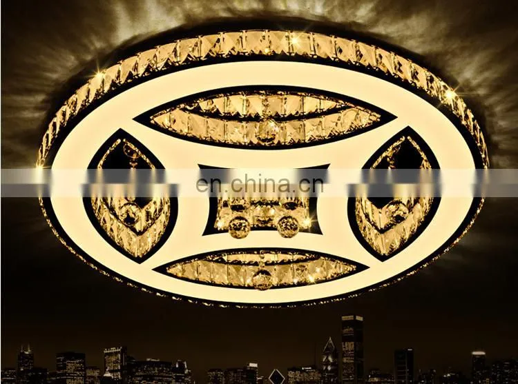 Led ceiling lamp fashion crystal ceiling lamp stainless steel creative led lightings
