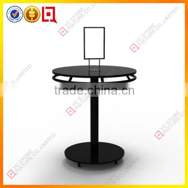 Fashion new design useful metal rotating clothes plastic display stand