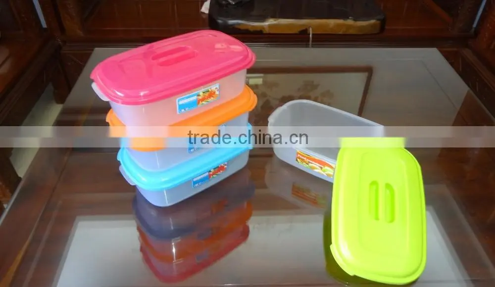 4L rectangular plastic food storage container, storage box