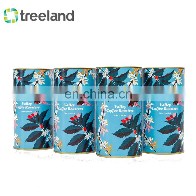Coffee cardboard paper tube packaging container