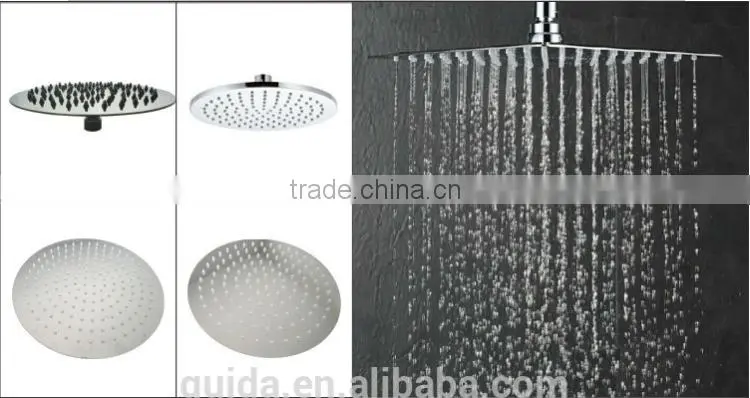 Square shaped stainless steel rainfall shower head