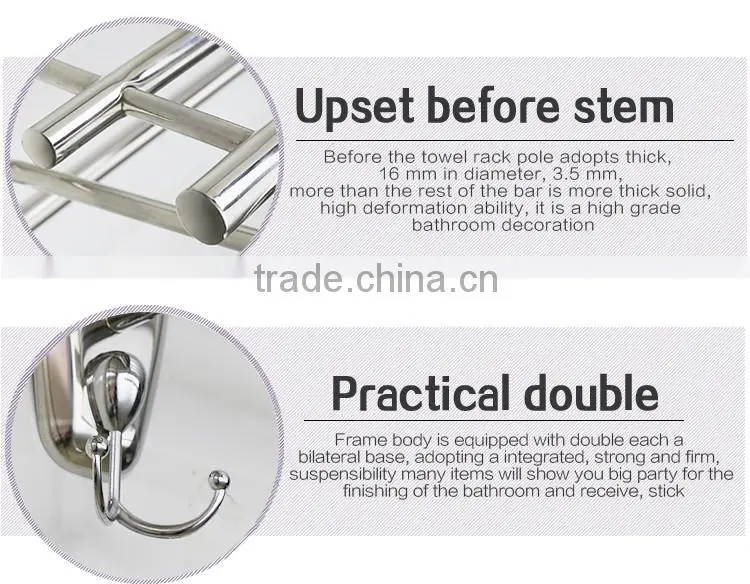 Wesda Bathroom Hardware Set metal bathroom hotel towel shelf a081