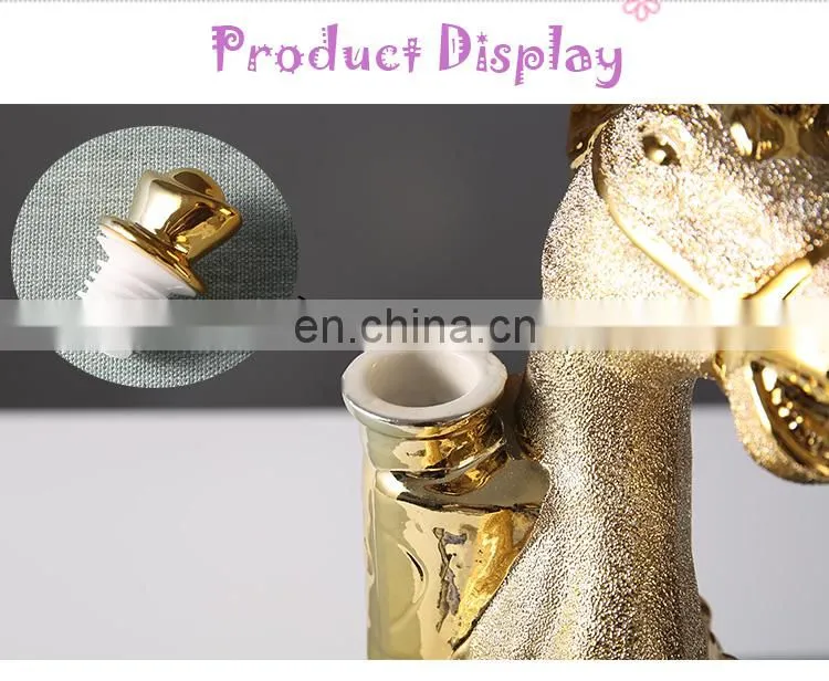 Design Custom Made 2500ml Ceramic Horse Shape Wine Bottle for Liquor/Whisky/Brandy
