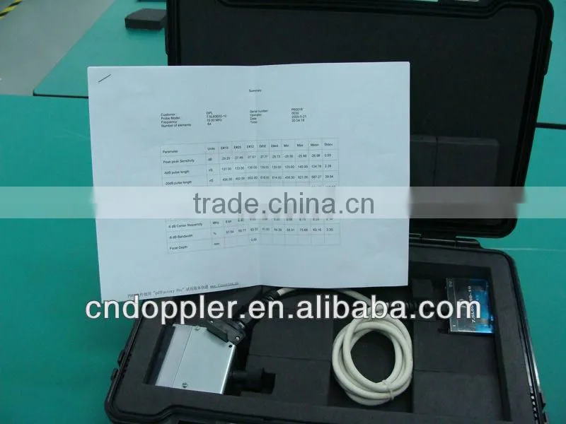 Doppler linear LARGE series phased array probe and transducer
