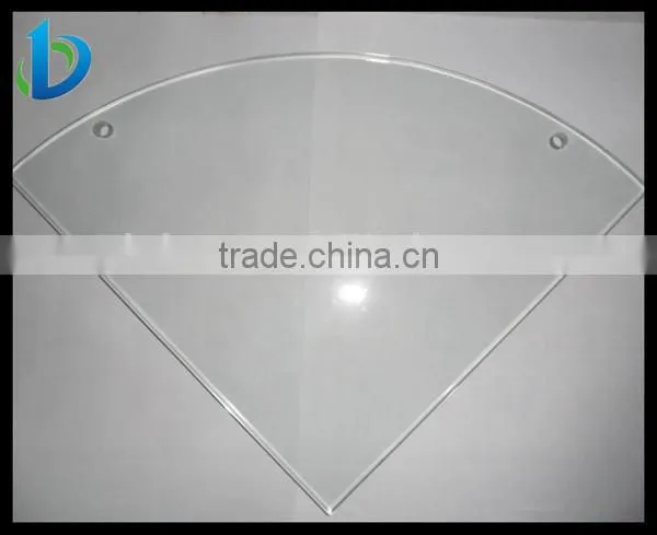custom shape tempered lighting glass sheet