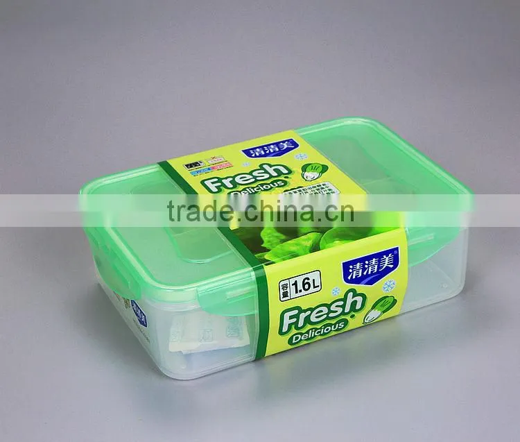 Comparments inside Plastic Airtight Food Containe transparent vacuum food container
