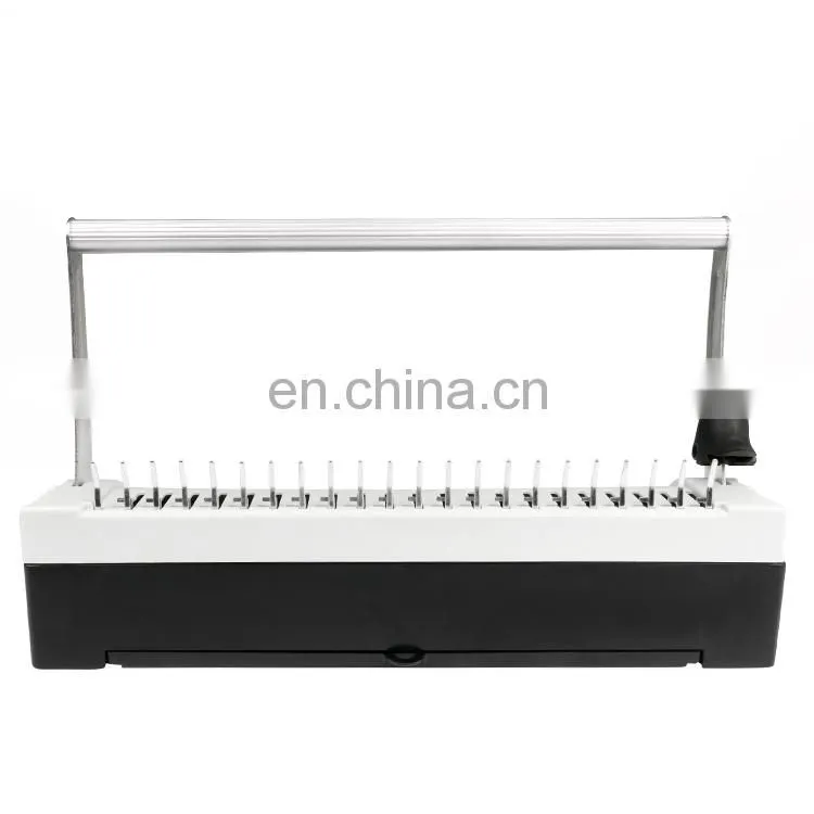 Wholesale Portable Office Use Desktop Book Notebook Steel Knife Binder Manual Comb Binding Machine