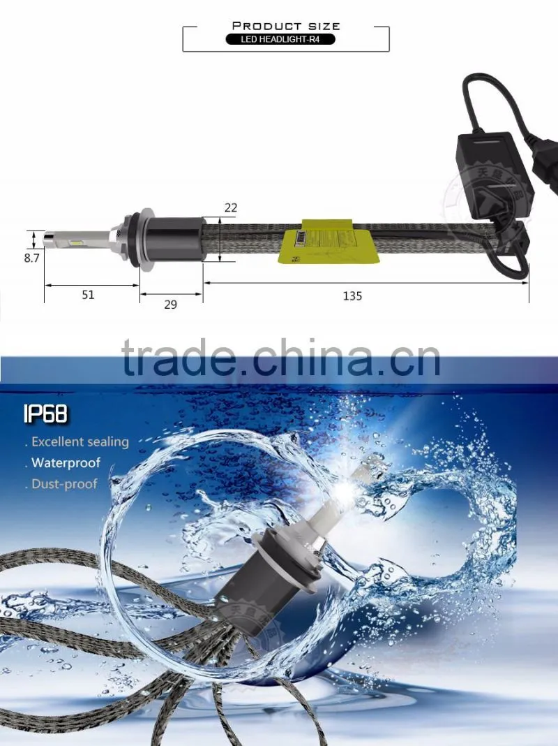 Tinsin R4 h11 5000k led, h11 led bulb, led headlight bulb h11 D1S D2S D3S D4S 880 881