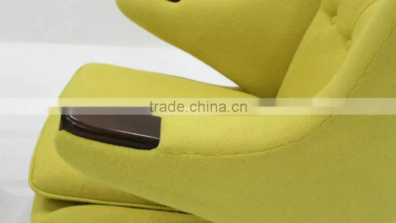 replica classic fiberglass material cashmere Hans J. Wegner PP19 The Teddy Bear Chair with ottoman